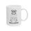Thumbnail: Bulldog Line Art Black Print Mug LH