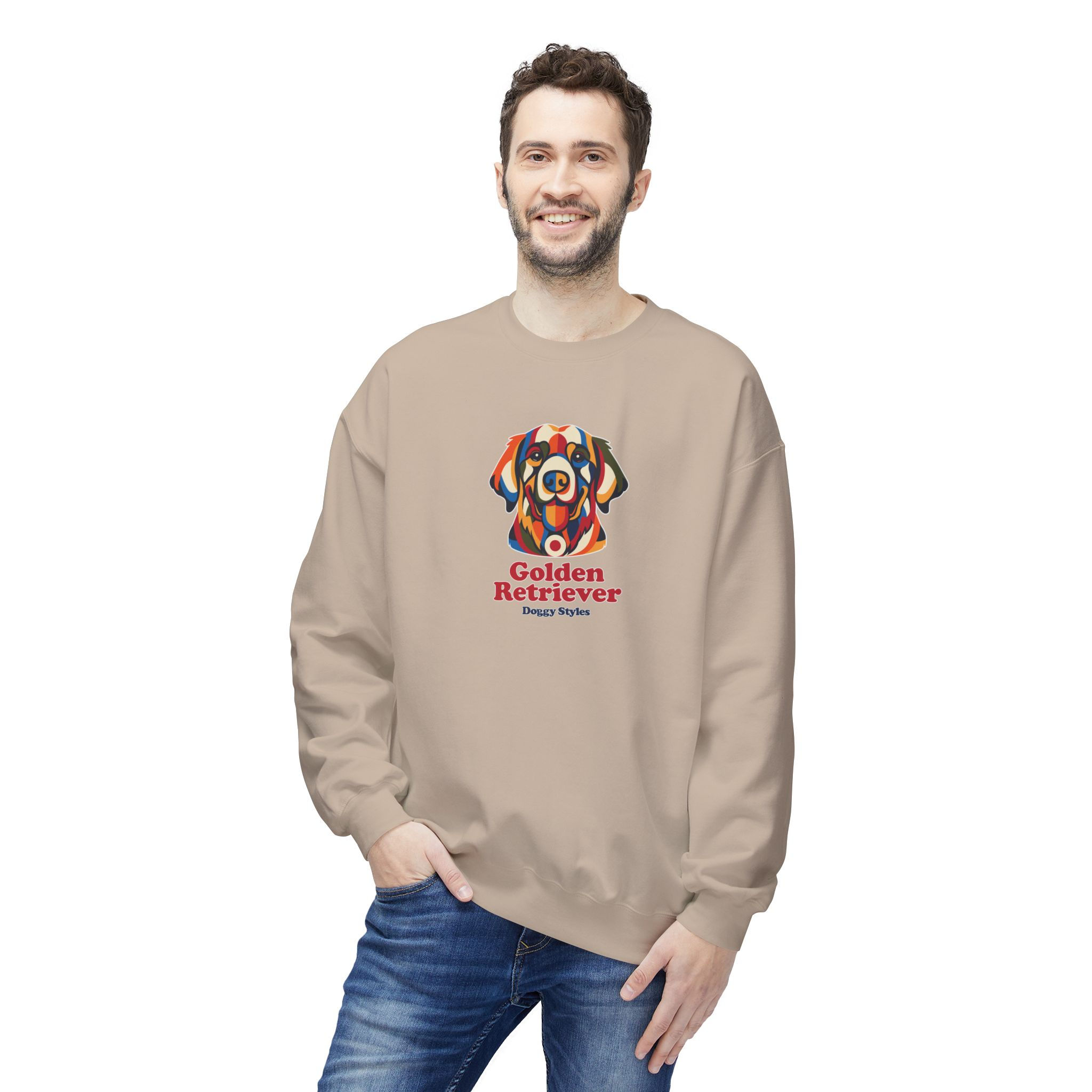Golden Retriever Pop Art Sweatshirt — Unisex