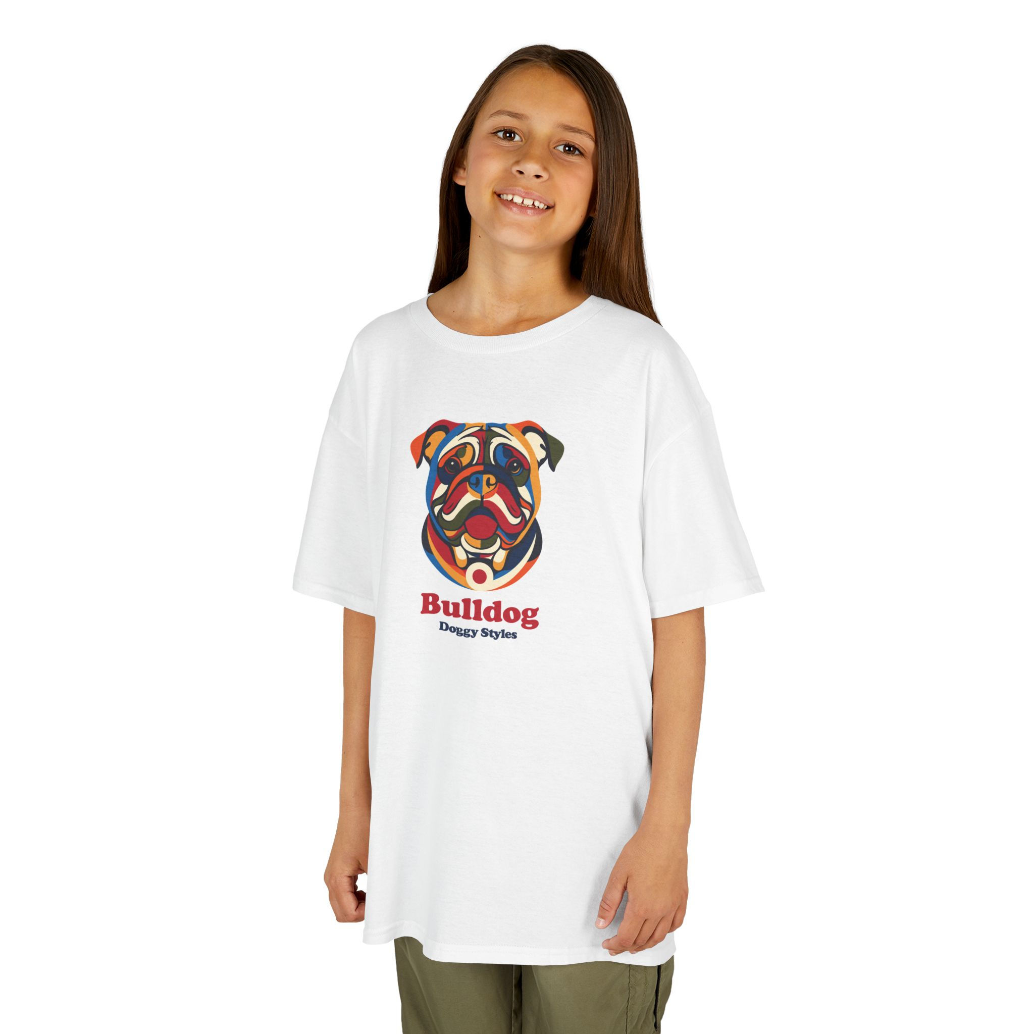 Bulldog Pop Art Kids T-shirt