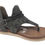Thumbnail: Sariah Leopard Print Sandals- Charcoal
