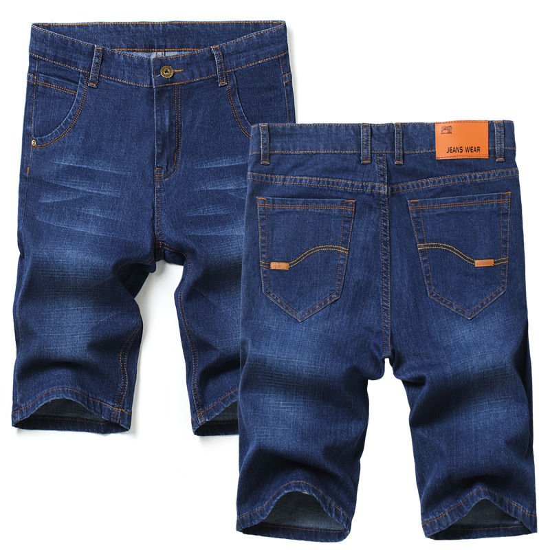 Thumbnail: Wholesale Denim Mid Pants Casual  Men Jeans