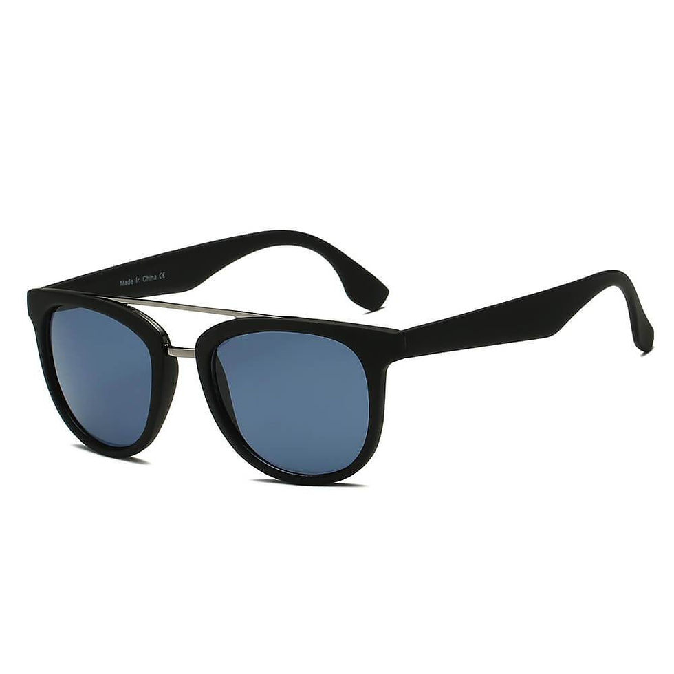 Thumbnail: BENTON | Classic Round Brow-Bar Fashion Sunglasses