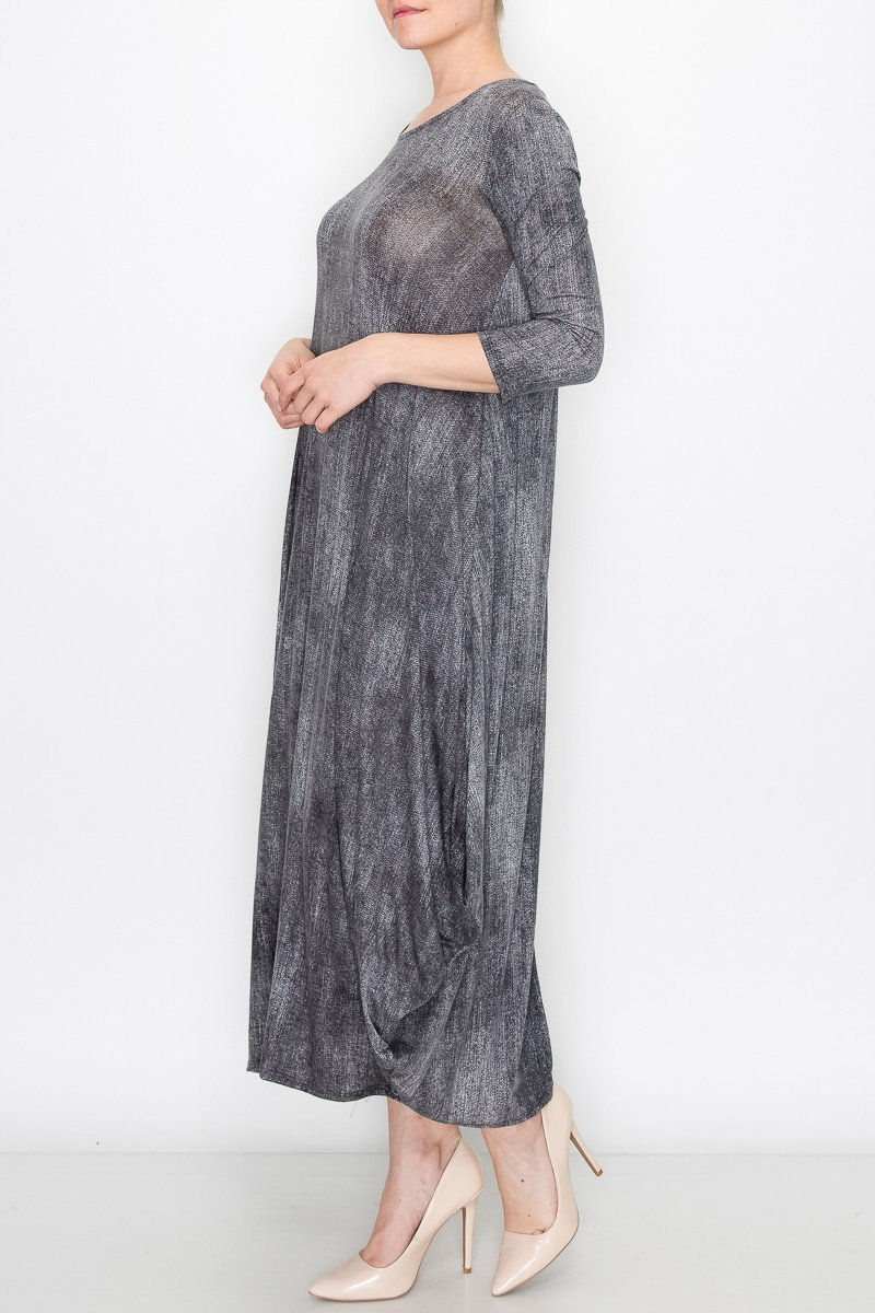Thumbnail: Solid Balloon Dress - Tie Dye
