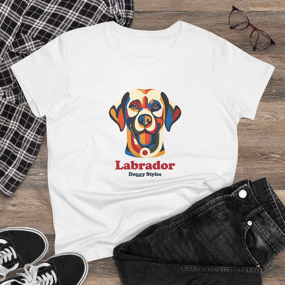 Thumbnail: Labrador Pop Art Women's Tee white