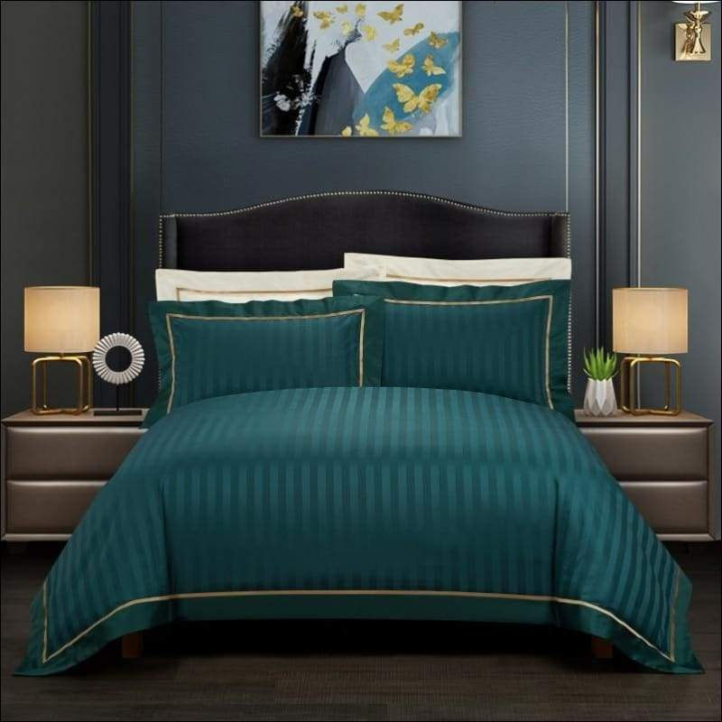 Thumbnail: Premium Egyptian Cream Duvet 4PC Bedding Set