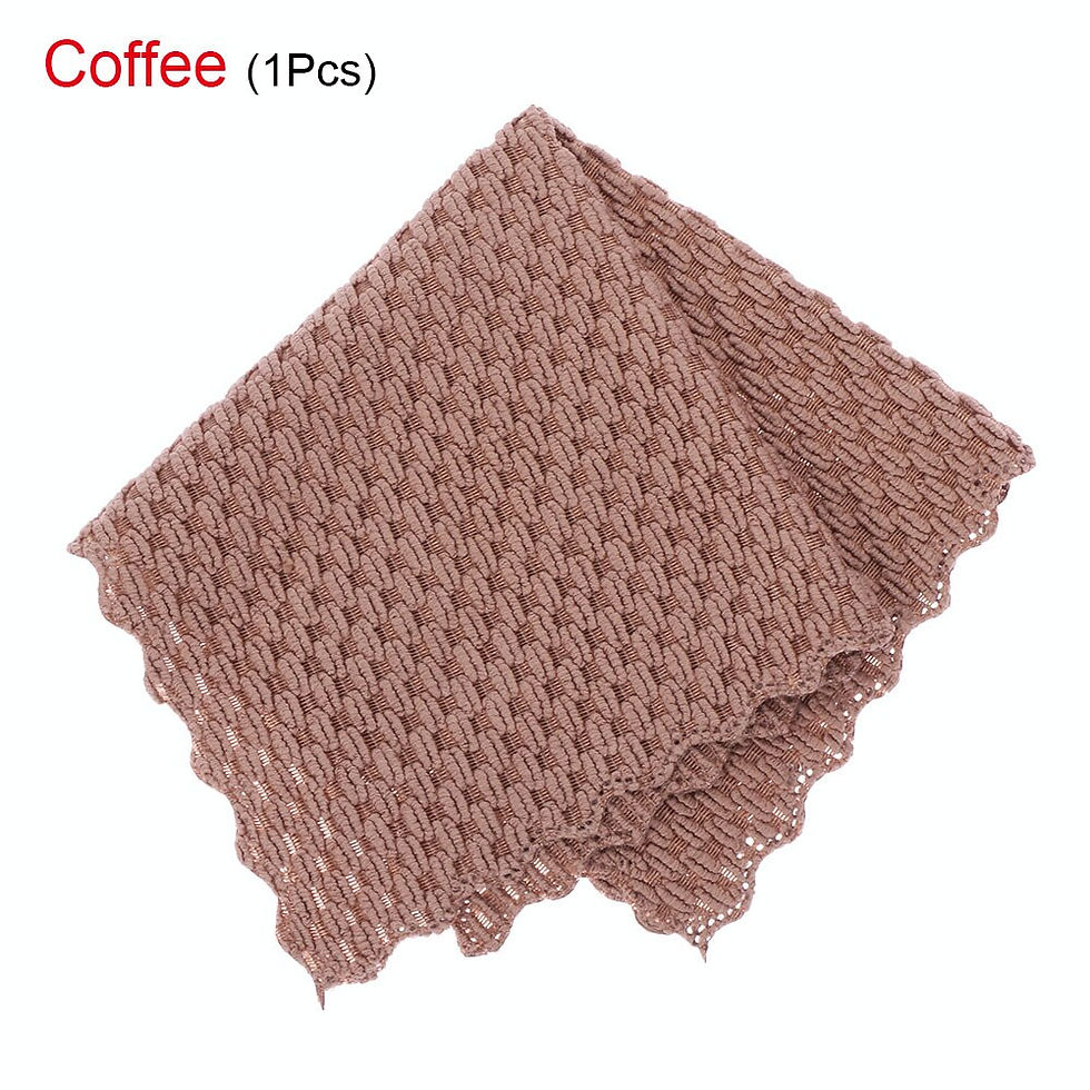 Thumbnail: 1PC Anti-Grease Dish Cloth Bamboo Fiber Scouring Pad Magic Cleaning