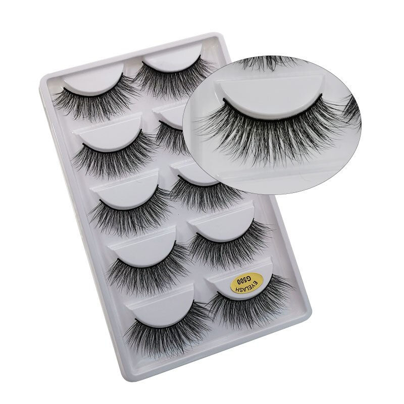 Thumbnail: 10/8/5/3 Pairs Multipack 3D Mink Lashes False Eyelashes