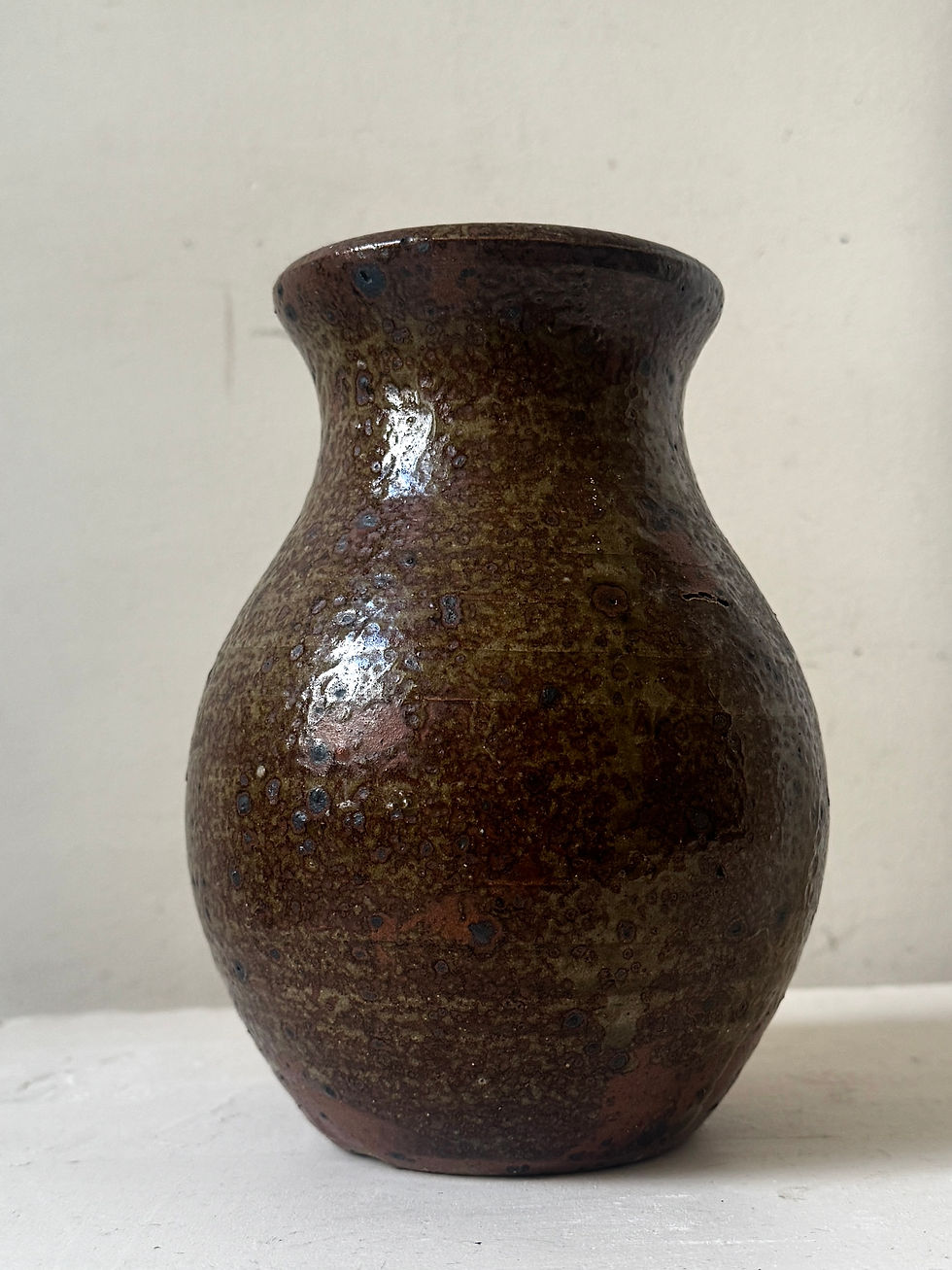 Miniature : Vase en gres pyrité, vers 1950