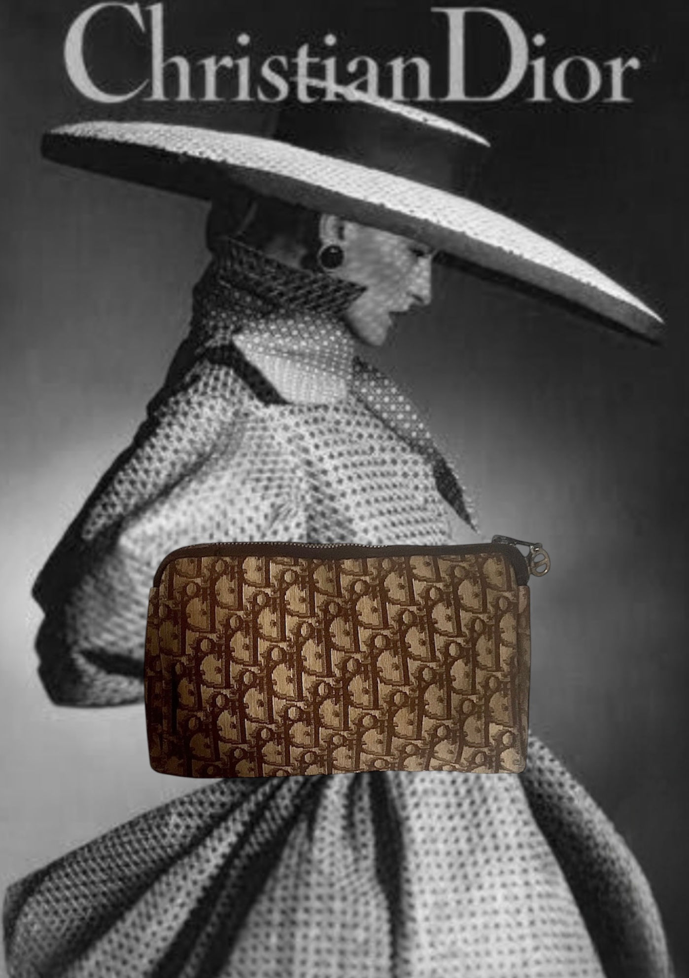 Pochette monogramme DIOR - 1970