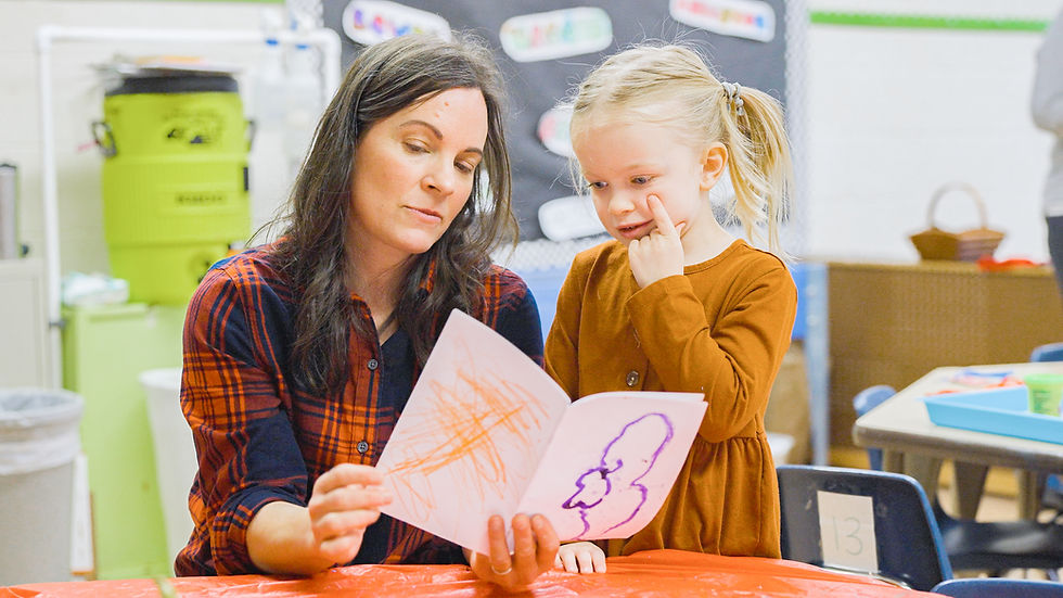 Teacher engaging