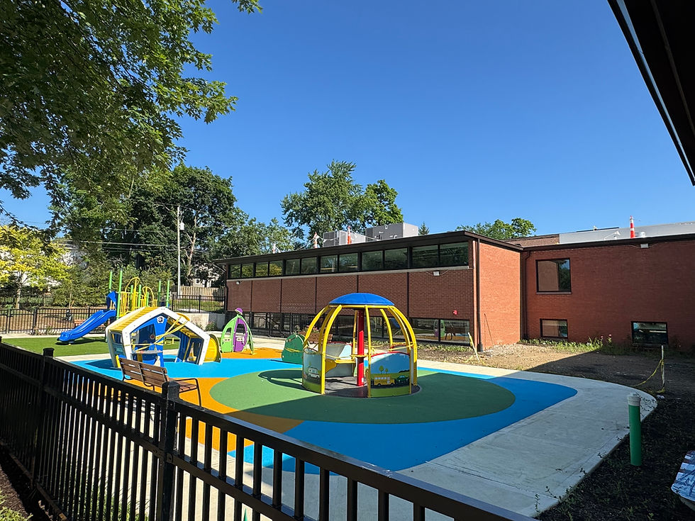 New fenced in playground