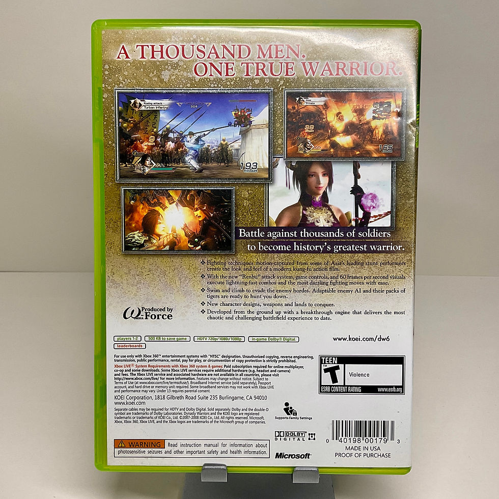 Thumbnail: Dynasty Warriors 6 - Xbox 360