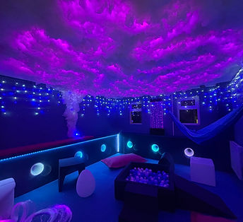 Calming sensory space for neurodiverse children