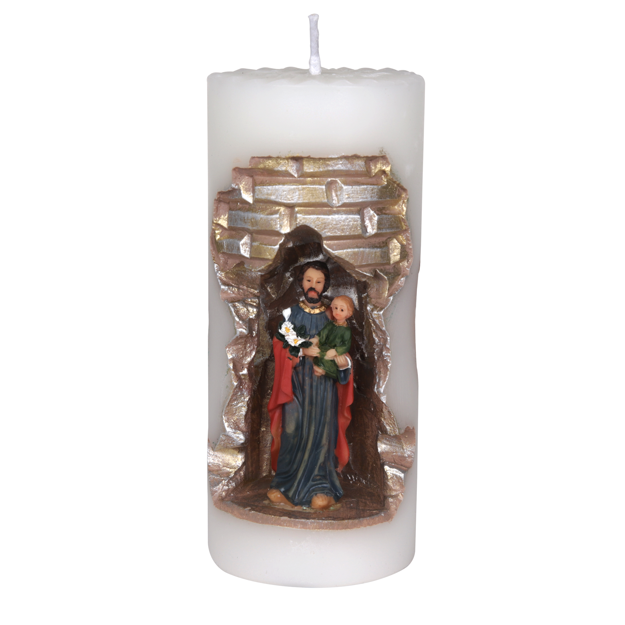 São José na Vela Gruta 07x16cm