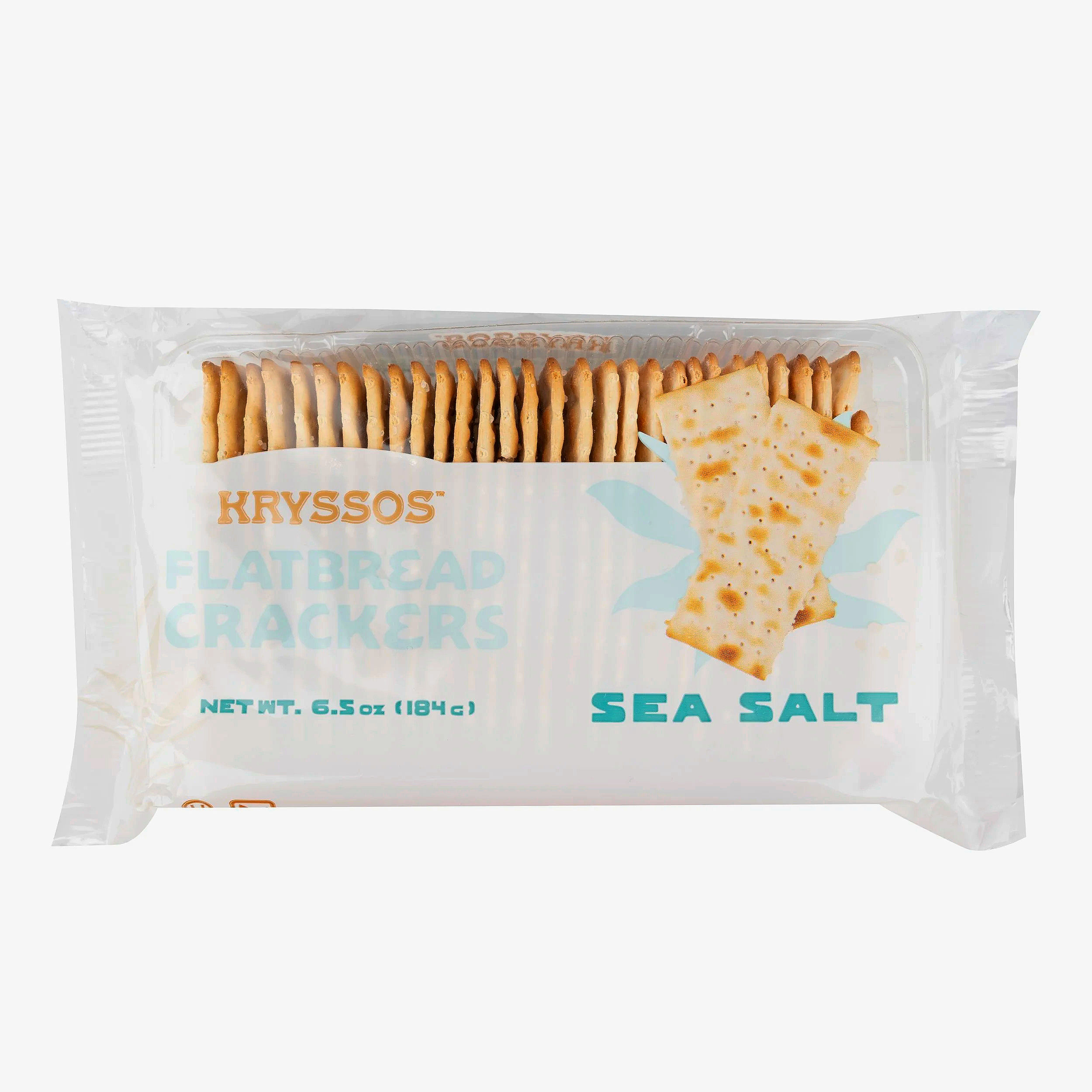 Kryssos Sea Salt Flatbread Crackers,