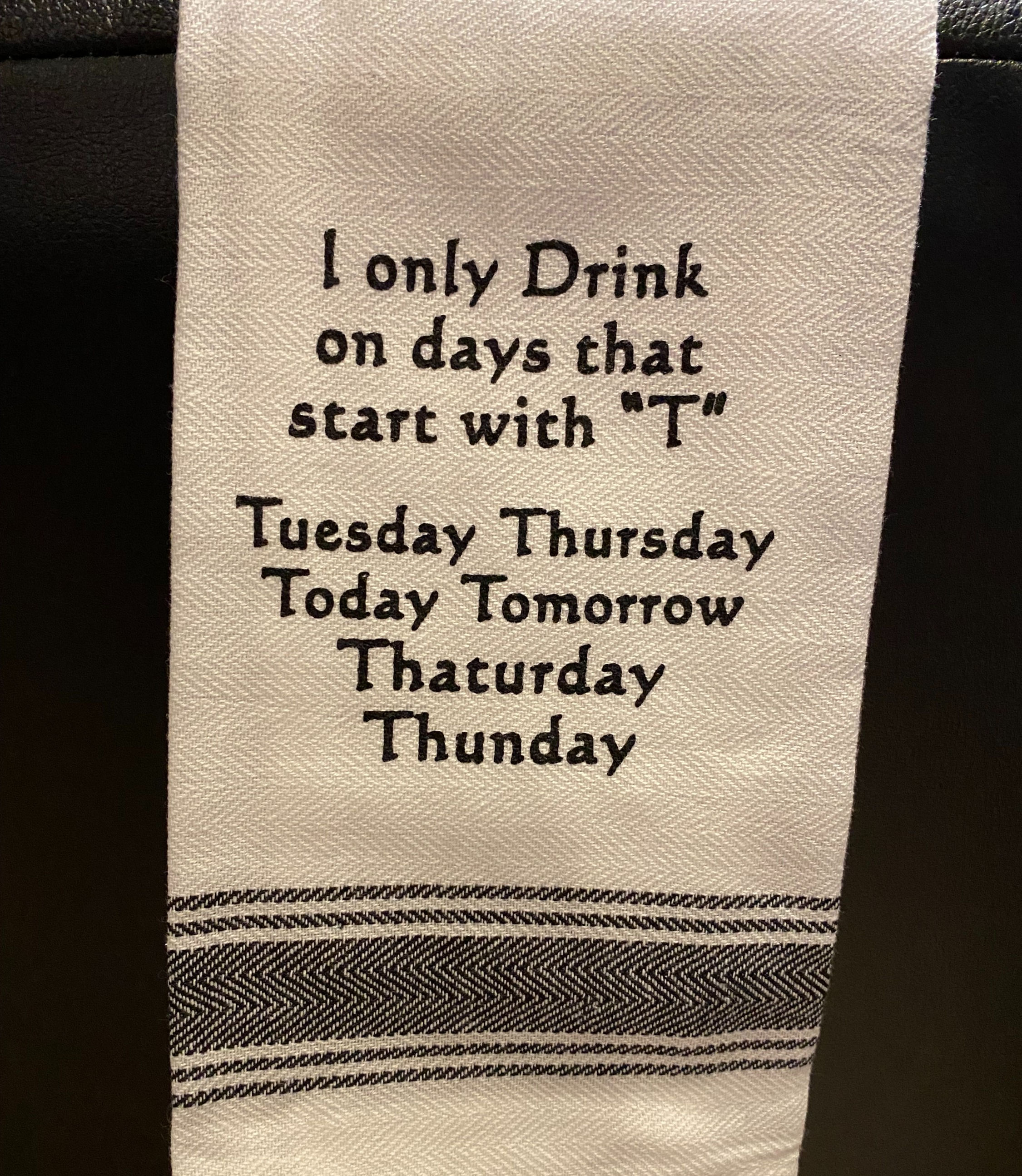 "Days with T" Hand Towel by Wild Hare