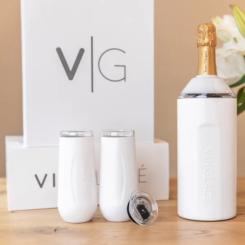 Vinglacé Champagne Gift Set White Vintage Wine Shoppe