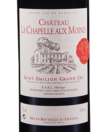2021 Chateau La Chapelle Aux Moines Saint-Emilion Grand Cru