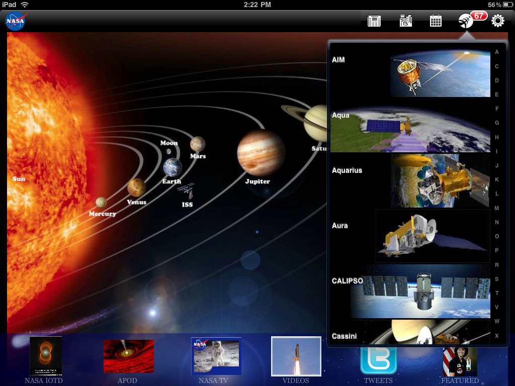 iPad App NASA