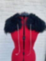 Thumbnail: Black Sheepskin Shawl