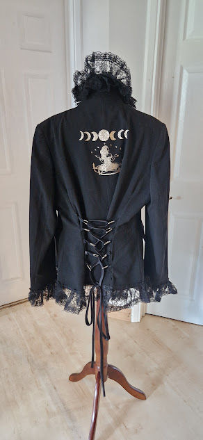 Thumbnail: Magical Witchy Pagan Corset jacket size 20