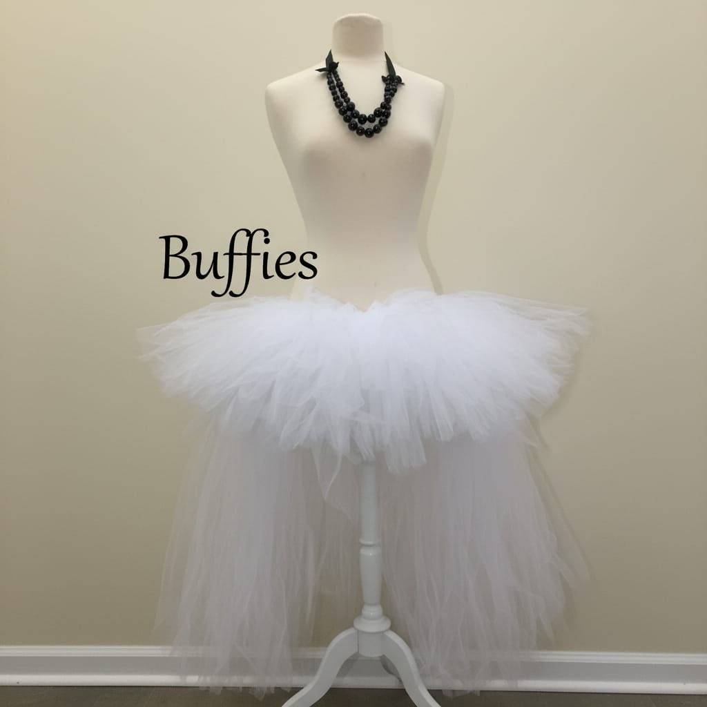 White big full tutu High & Low skirt  skirt 8-20