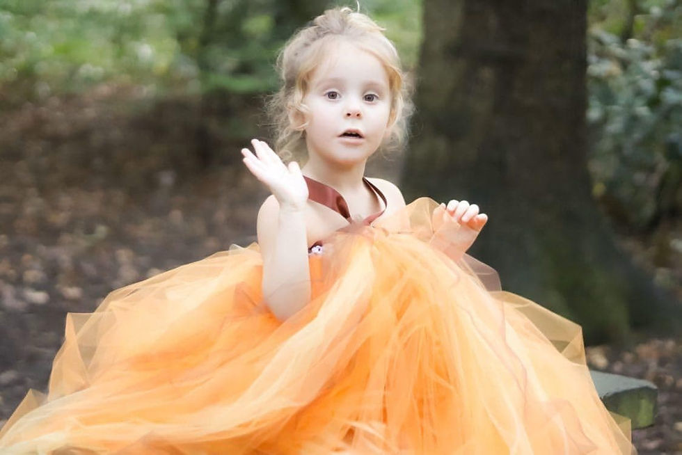 Thumbnail: Girls Orange yellow Pumpkin Halloween Autumn colours