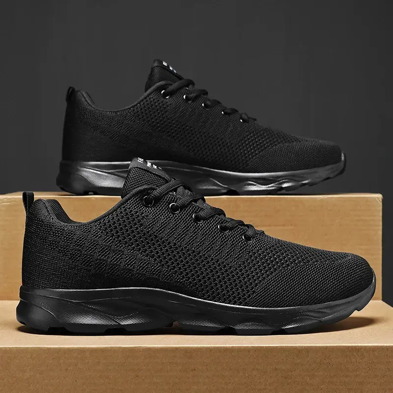 New Men's Shoes Breathable Casual Sneakers Summer White Running Shoes Lightweigh