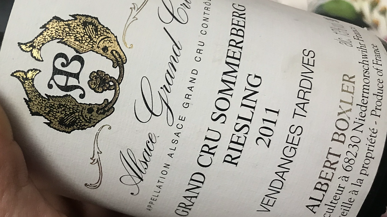 Alsace Grand Cru AOC Sommerberg Riesling 2011, Albert Boxler