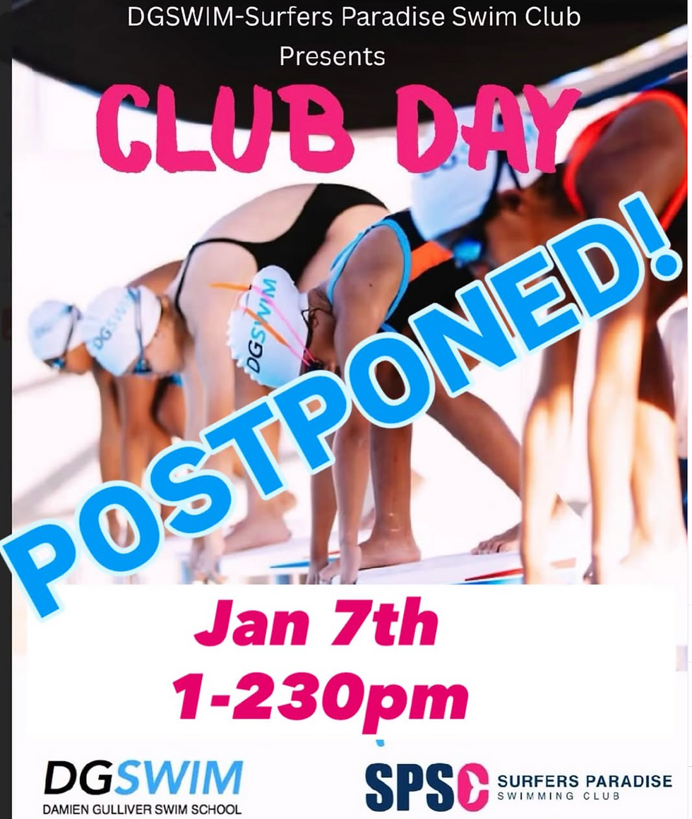 Race Day (Jan 7th) is Postponed