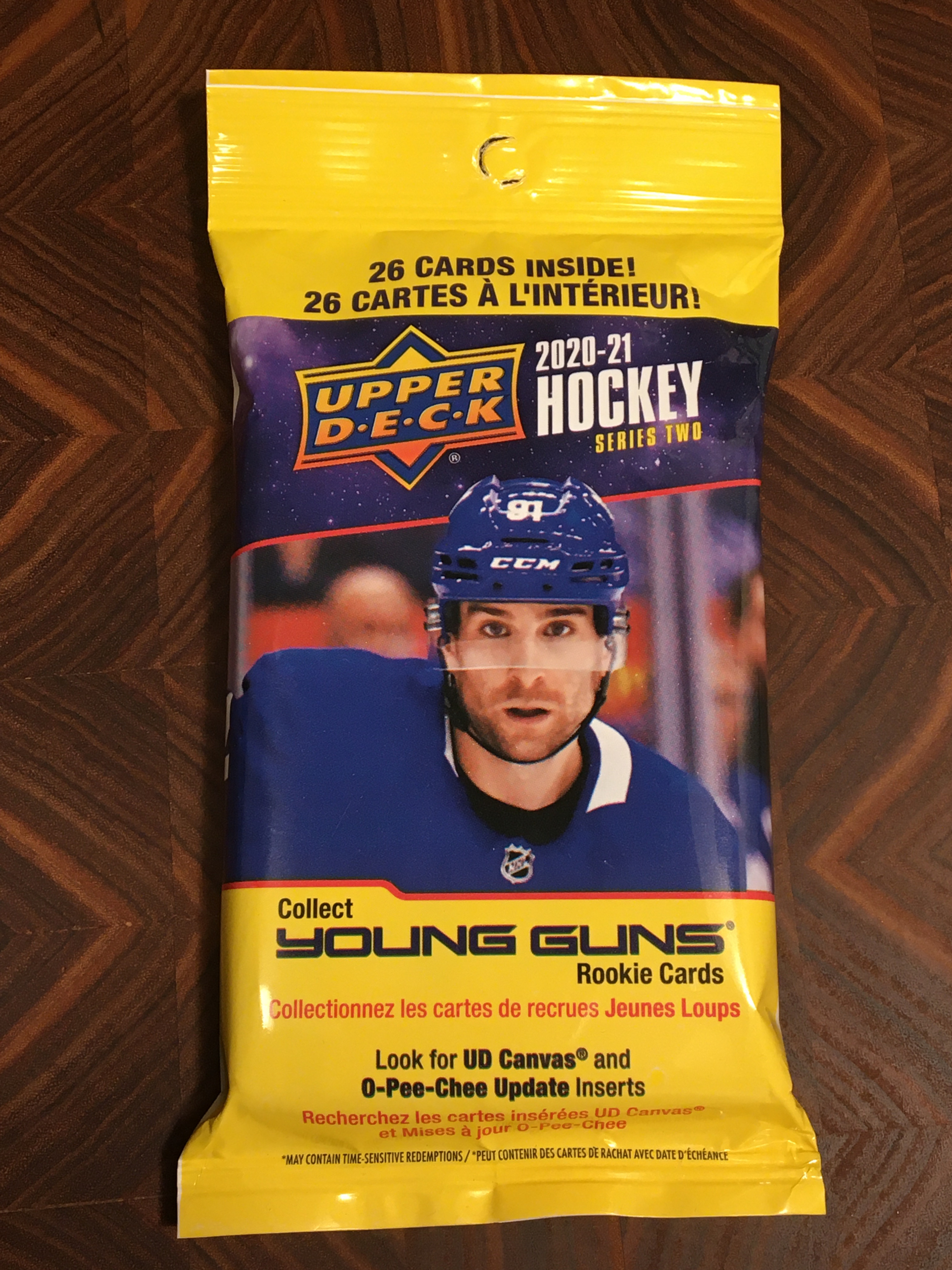 2020-21 Upper Deck Hockey series 2 Factory sealed 26 card FAT pack