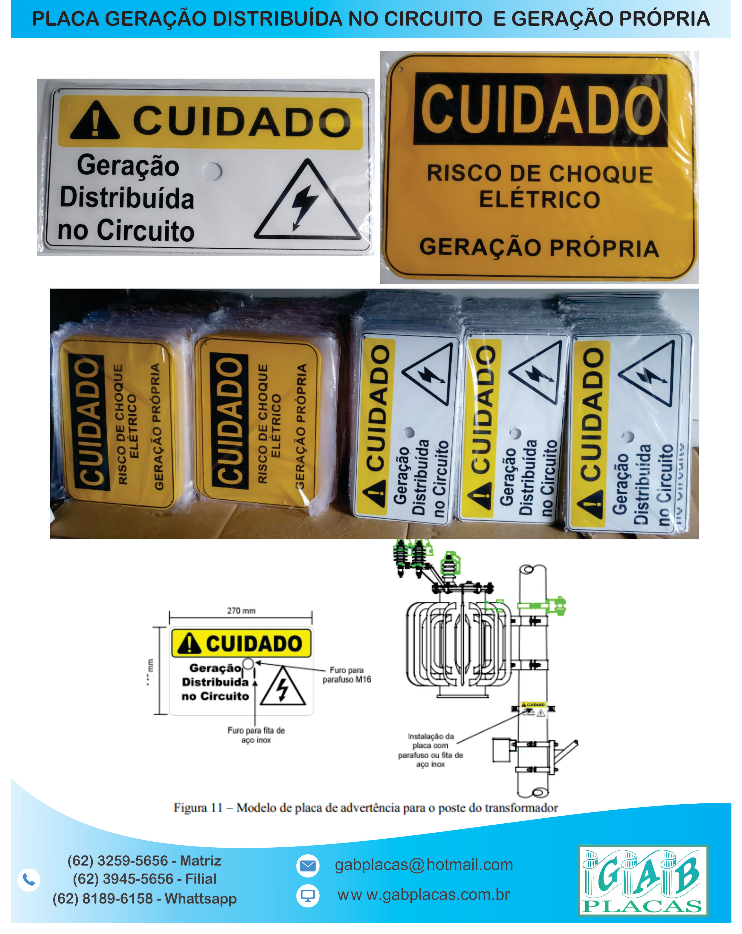 GAB PLACAS - PLACA GERAÇÃO DE DISTRIBUIÇ