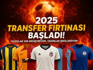 Arka planda alevler ve futbol topu, ön planda 5 büyük kulübün (Fenerbahçe, Galatasaray, Beşiktaş, Trabzonspor, Chelsea) formaları veya logoları yan yana