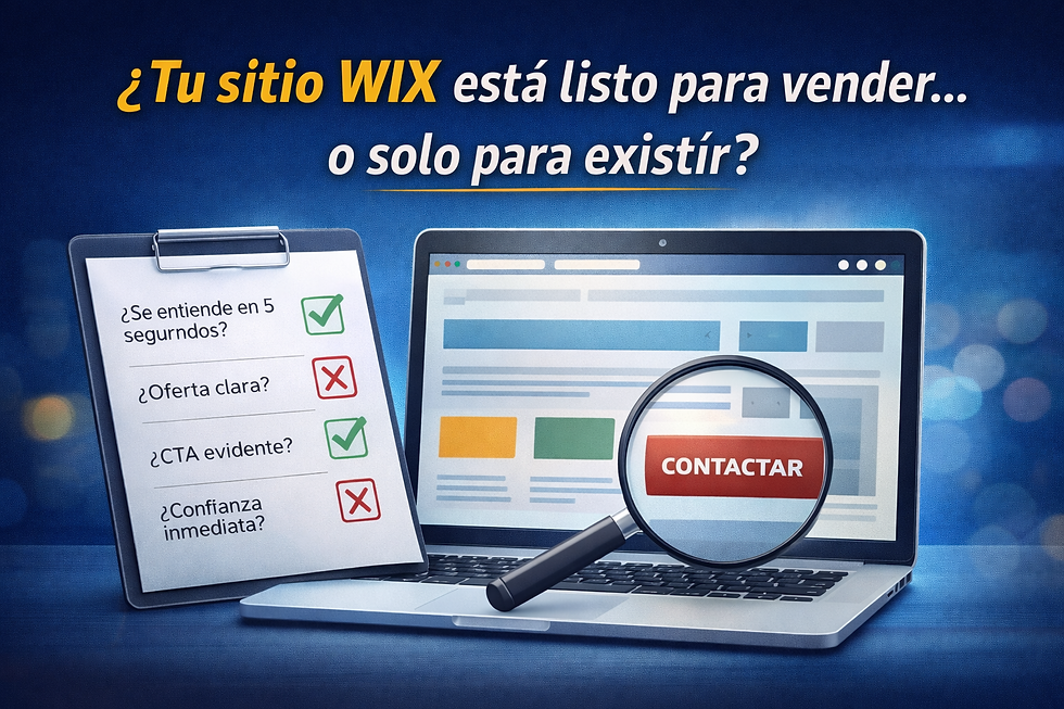 Tu sitio WIX está listo para vender… ¿o solo para existir?