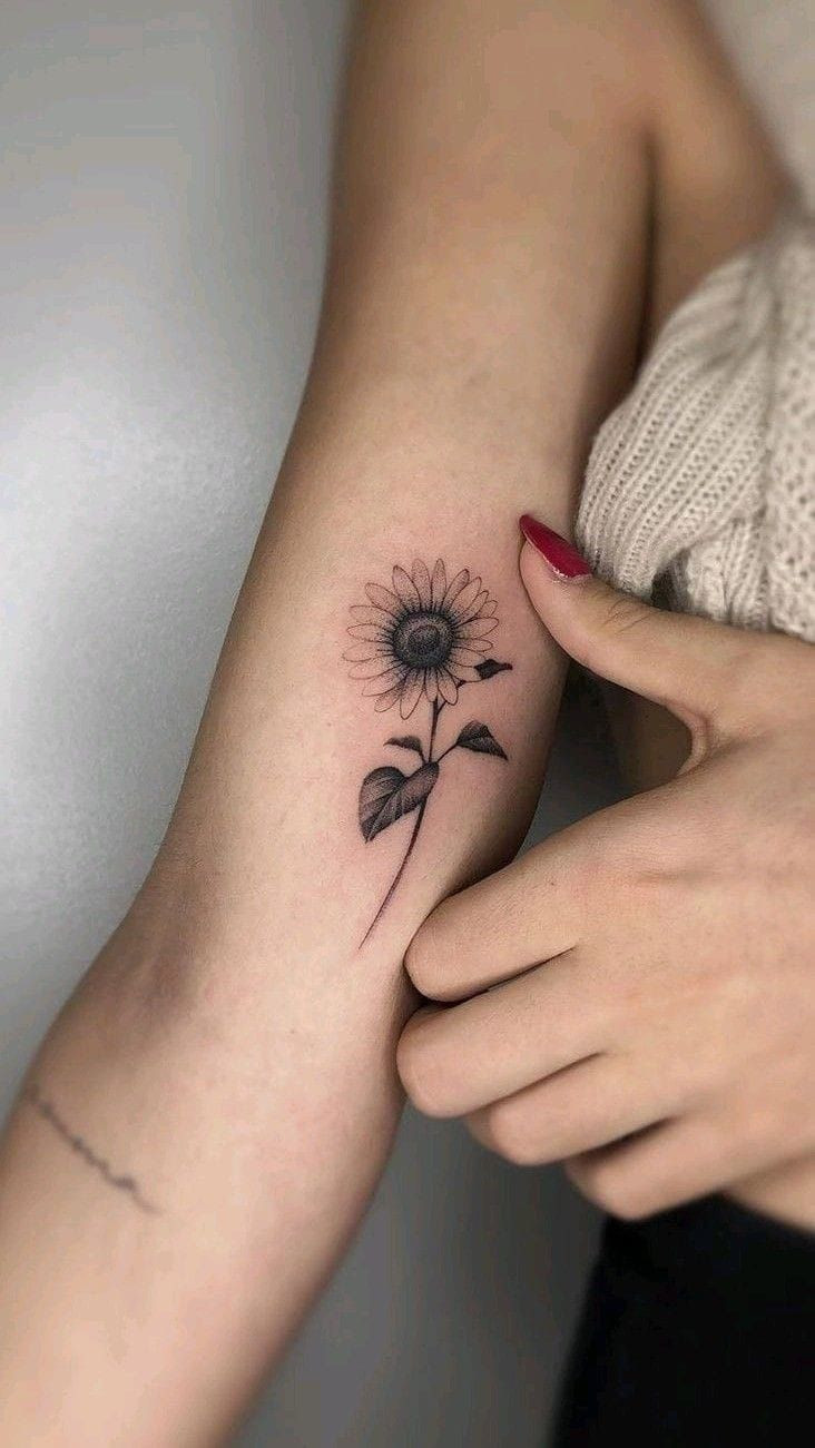 Sunflower tattoo