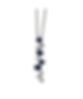 14K White Gold Blue Sapphire & 1/10 CTW Diamond 18" Necklace