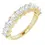 Thumbnail: 14K Yellow Gold 3 mm Asscher Natural Diamond Anniversary Band