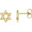 Thumbnail: 14K Yellow Gold Star of David Earrings