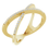 Thumbnail: 14K Yellow Gold 1/6 CTW Natural Diamond Criss-Cross Ring