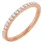 Thumbnail: 1.8 mm Natural Round Cut Diamond 1/4 CTW Anniversary Band