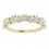 Thumbnail: 14K Yellow Gold 1/2 CTW Natural Diamond Tilted Marquise Anniversary Band Front View