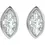 Thumbnail: 14K White Gold 1/6 CTW Natural Diamond Solitaire Bezel-Set Earrings