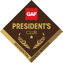 GAF President's Club Residential Award Winner badge