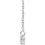 Thumbnail: 14K White Gold .33 CTW Natural Diamond Scattered Bar 18 Inch Necklace