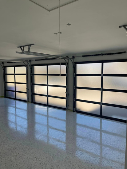 Frosted Glass Garage Door