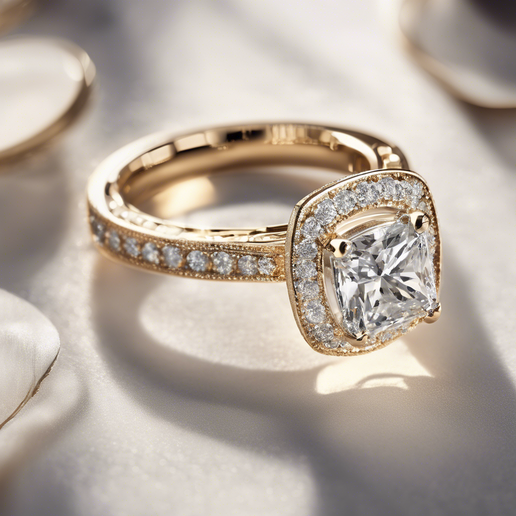 Vintage-inspired diamond engagement ring