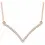 Thumbnail: 14K Rose Gold 1/6 CTW Natural Diamond V 18" Necklace