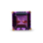 20 x 20 mm Asscher Cut Purple Amethyst 14k Yellow Gold Prong Set Cocktail Ring