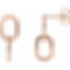 Thumbnail: 14K Rose Gold Interlocking Oval Earrings