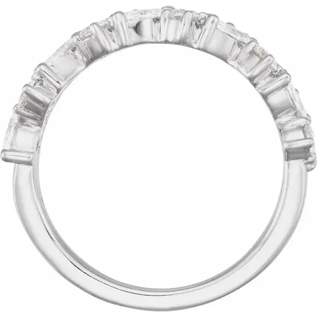 Thumbnail: 14K White Gold 1 1/3 CTW Natural Diamond Anniversary Band